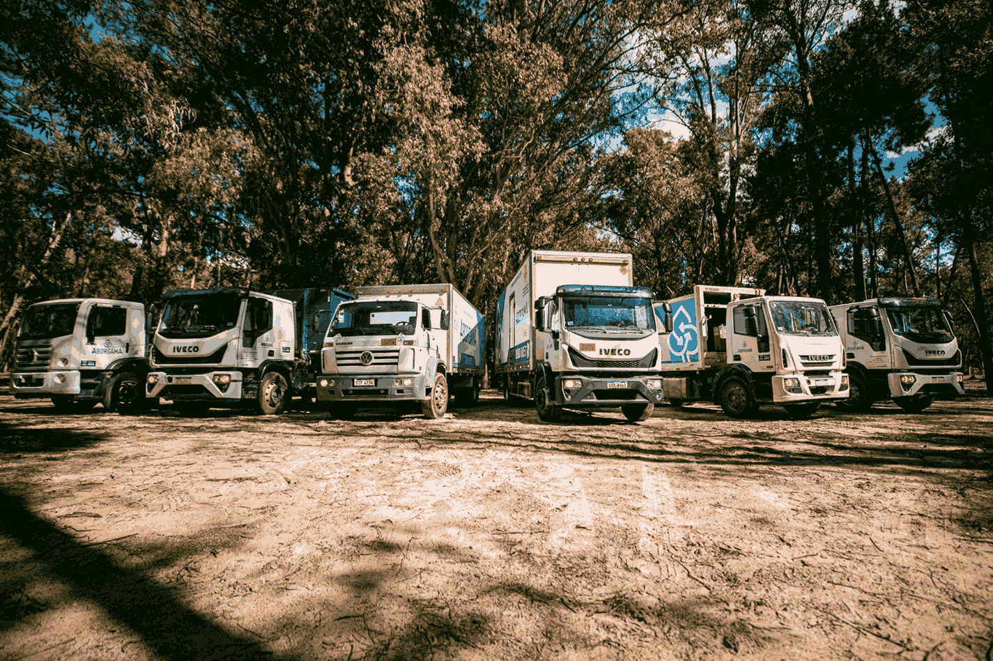 Flota de camiones compactadores