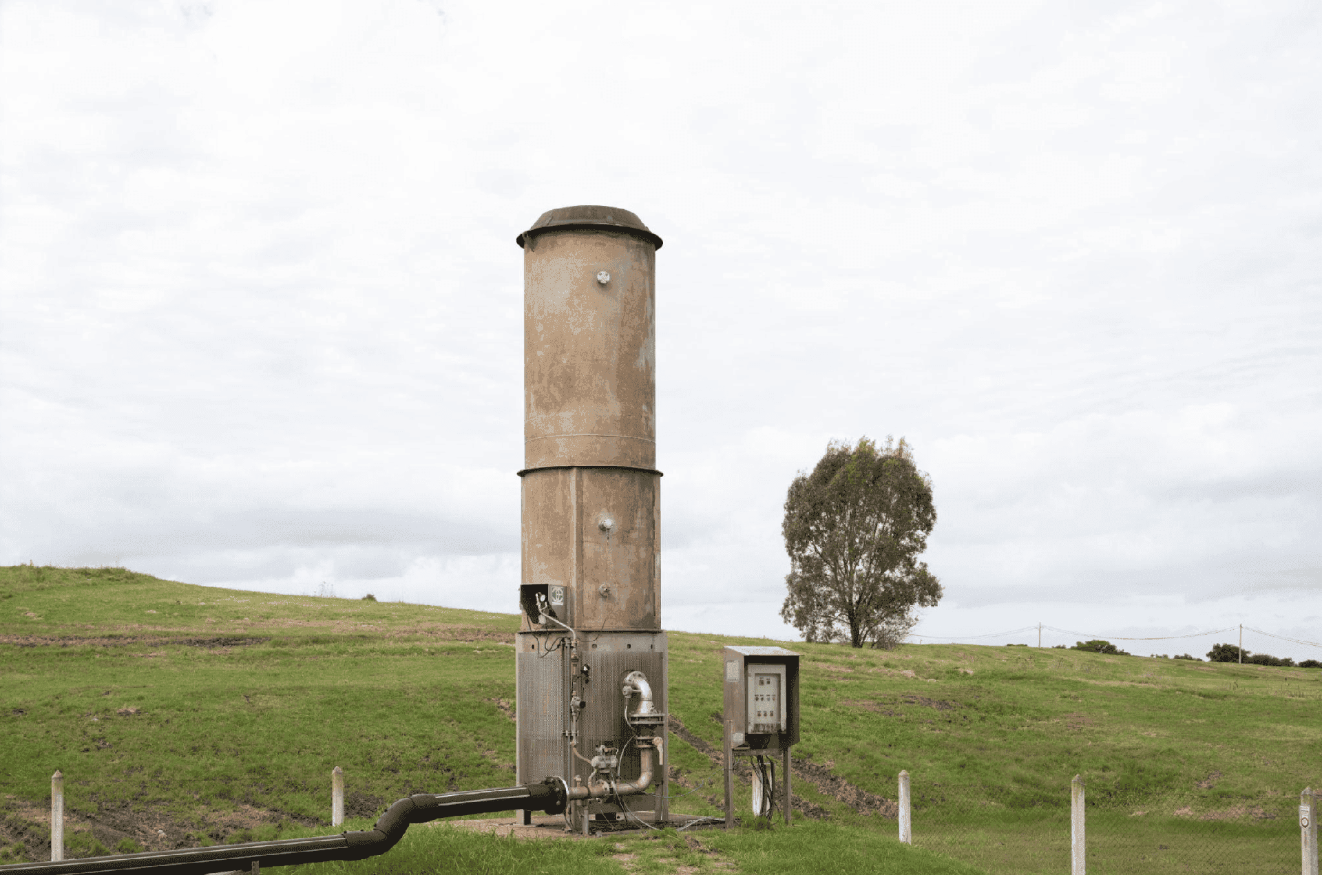 Infraestructura de captación de biogás